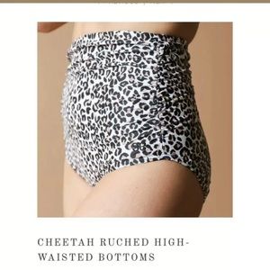 Cheetah Ruched High Waisted Bottoms